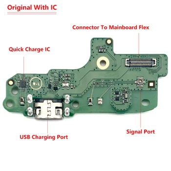 10 Kos USB polnjenje Polnjenje Vrata Odbor Dock Vtič v Vtičnico, Jack Priključek Flex Kabel Za Infinix Smart HD 2021