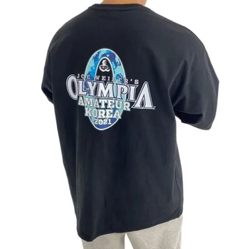 Moški natisnjeni T-shirt Svoboden T-shirt poletje moda kratki rokavi T-shirt vrhovi moška kratka sleeved vrhovi M-3XL