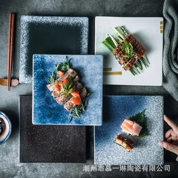 Japonski suši plošče, restavracije, zrezek, sashimi, keramične ravne plošče, Zahodni plošče, kamnite posode, žar ravne plošče