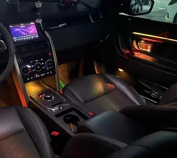 Za Land Rover Discovery Šport 2016-2019 LED Avto nadzorni Plošči Vrata Vzdušje Lučka svetlobni Trakovi Gumb Nadzor osvetlitve Okolja