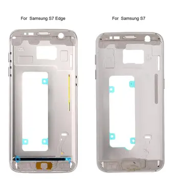 Srednja Ploščo Okvir Za Samsung Galaxy S7 G930F S7 Rob G935F Stanovanj Ploščo Šasije Mobilni Telefon, Nadomestni Del Pribor