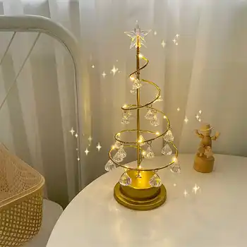 baterijsko božično drevo night light crystal star svetloba namizne svetilke svetlobe dnevna soba, spalnica dekoracijo