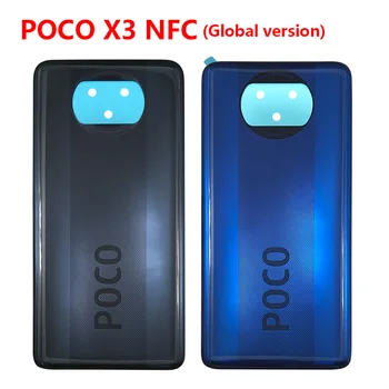 10PCS 100% Original Baterijo Nazaj Kritje Za Xiaomi Poco X3 NFC Zamenjava Zadnji Pokrov Ohišja S Lepilo Nalepke Za Poco X3 GT