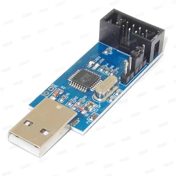 USBASP Downloader USB-AVR ISP Programatorja ISP USB ATMEGA8 + 10Pin Adapter svet