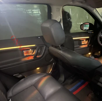 Za Land Rover Discovery Šport 2016-2019 LED Avto nadzorni Plošči Vrata Vzdušje Lučka svetlobni Trakovi Gumb Nadzor osvetlitve Okolja
