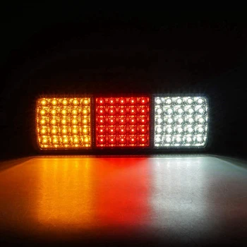 2Pcs 12V 75 LED Nepremočljiva zadnje luči Za Tovornjak RV Van Avtobus Prikolico Luči Kazalnik Signala Zavora Ustavi Povratne Luči