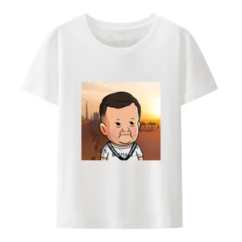TikTok Star Hasbulla Magomedov Risanka T-shirt Internet Slaven Y2k Oblačila Tshirt Camisa T-majice za Moške Bombaž Tees Slog