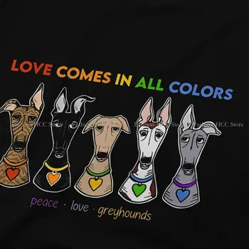 Mir, Ljubezen, Ponos, Grafika Grafika TShirt Geryhound Greyhounds Pes Slog Ulične Športna Majica S Kratkimi Rokavi Moški Tee Poliester