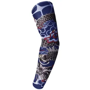 1pc Kolesarjenje Rokavi, Unisex 3D Tatoo UV Zaščito Elastična MTB Osvobodi Roko Varstvo Rokavi Kritje Kolesarske Opreme